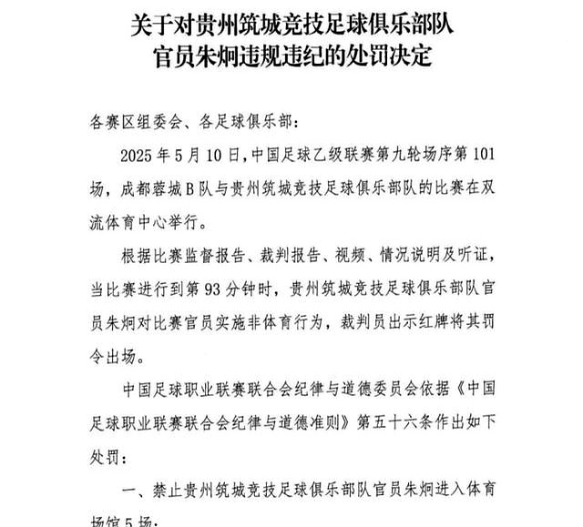 球员因违纪行为遭禁赛处理